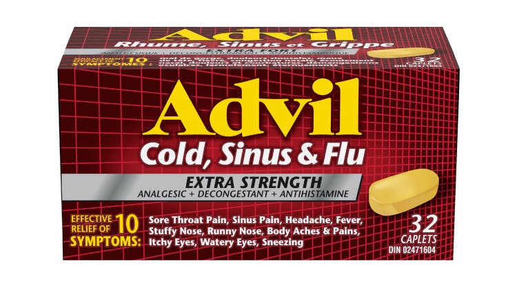 Advil Cough Cold Flu and Advil for Cold Sinus